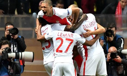 Con gran remontada el Mnaco se mete a cuartos de final de la Champions al vencer al City
