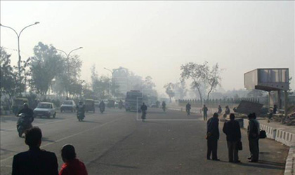 Niveles altos de contaminaci�n cubren a Nueva Delhi