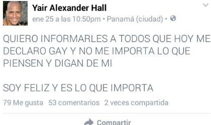 Post de Yair Alexander da a conocer que es Gay Ser Verdad?
