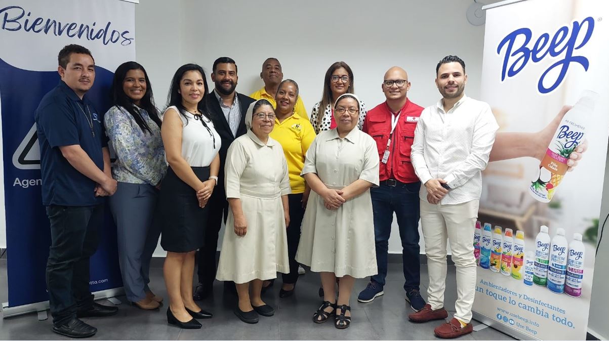 Instituciones mdicas y sociales de Panam reciben donacin de Desinfectantes Beep en Aerosol