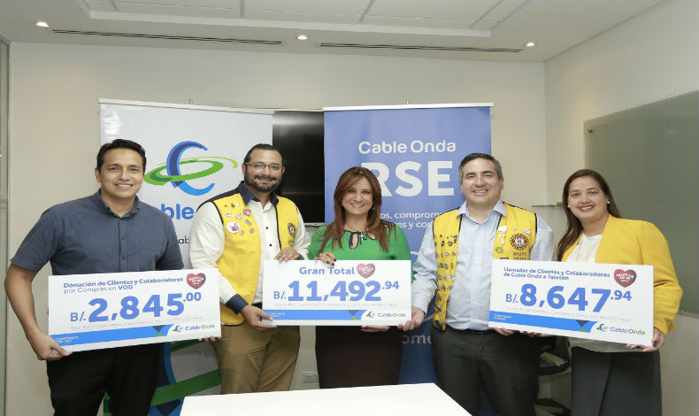 Cable Onda, entregan 11 mil dlares a Teletn 20-30