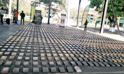 1.332 paquetes de cocana fueron decomisados por SENAFRONT