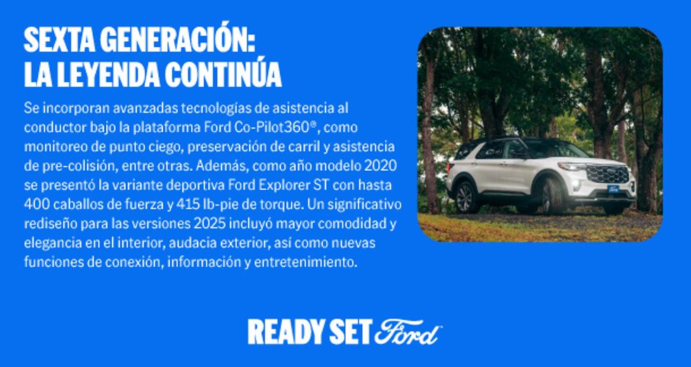 Ford celebra 35 a�os de su primer modelo Explorer