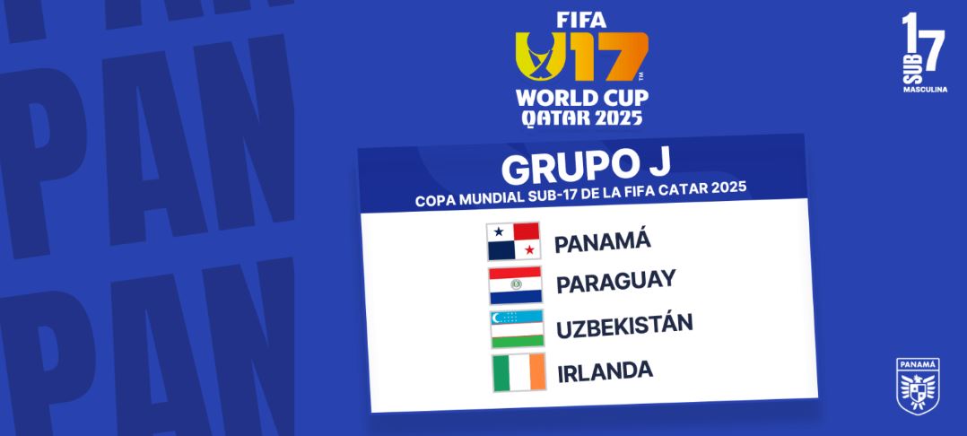 Panam Sub-17 ya conoce sus rivales en el Mundial Sub-17 de Catar 2025