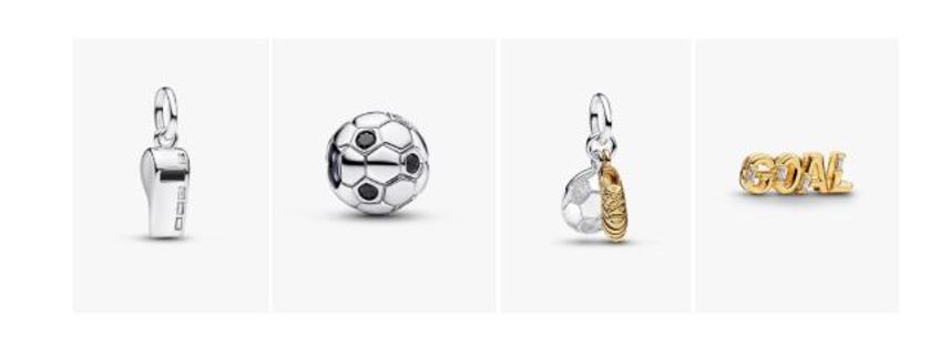 PANDORA convierte la pasi�n del f�tbol en piezas que se llevan para siempre