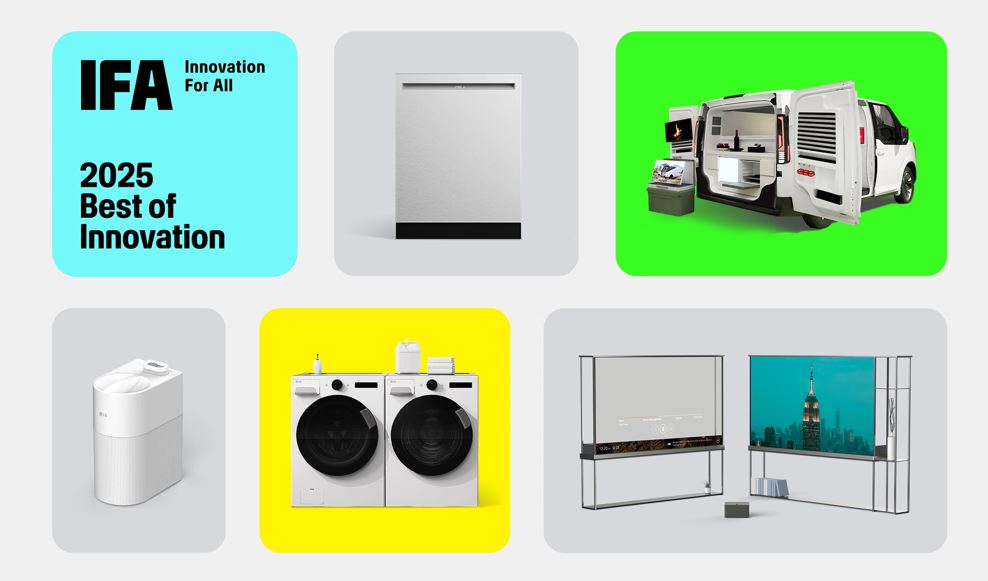 LG gana 17 premios en los IFA Innovation Awards 2025, incluyendo el Best of IFA