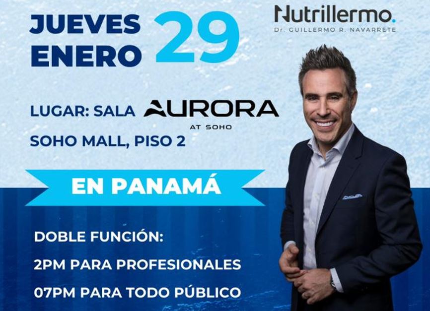 El reconocido Nutrillermo llega a Panam� este 29 de enero
