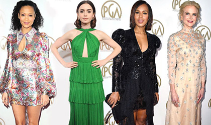 Nicole Kidman y Lily Collins brillan en la gala de los PGA Awards 2017