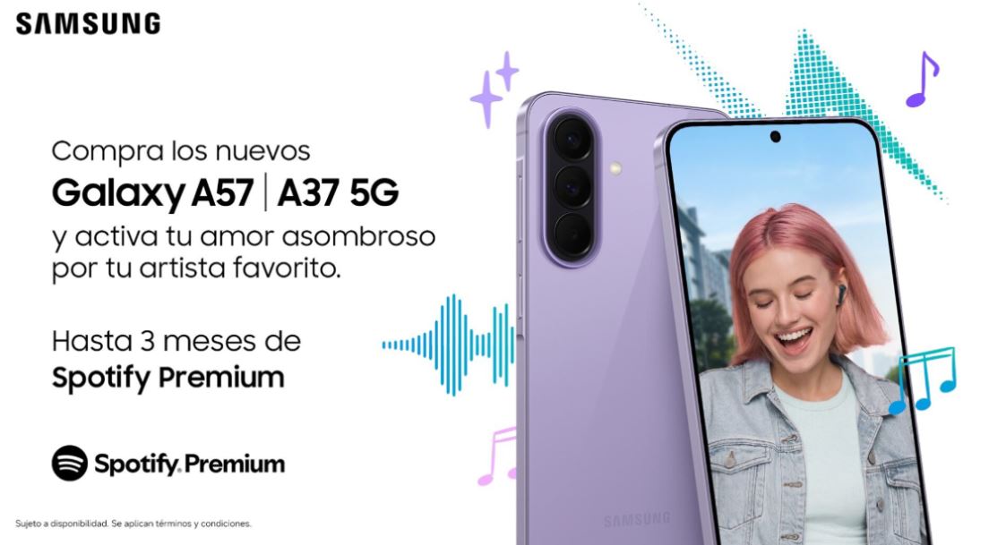 Samsung anuncia alianza con Spotify para desbloquear tu amor asombroso por la m�sica con la nueva serie Galaxy A
