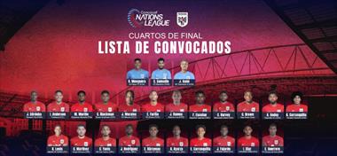 Los convocados para los cuartos de final de la Liga de Naciones ante Costa Rica