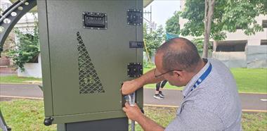 Parque Omar inaugura fuente de agua potable generada a partir del aire