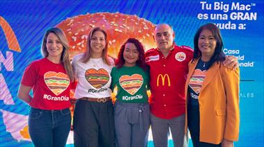 �Gran D�a� de McDonalds: un 16 de octubre donde la receta del Big Mac es a beneficio de familias paname�as y madres adolescentes